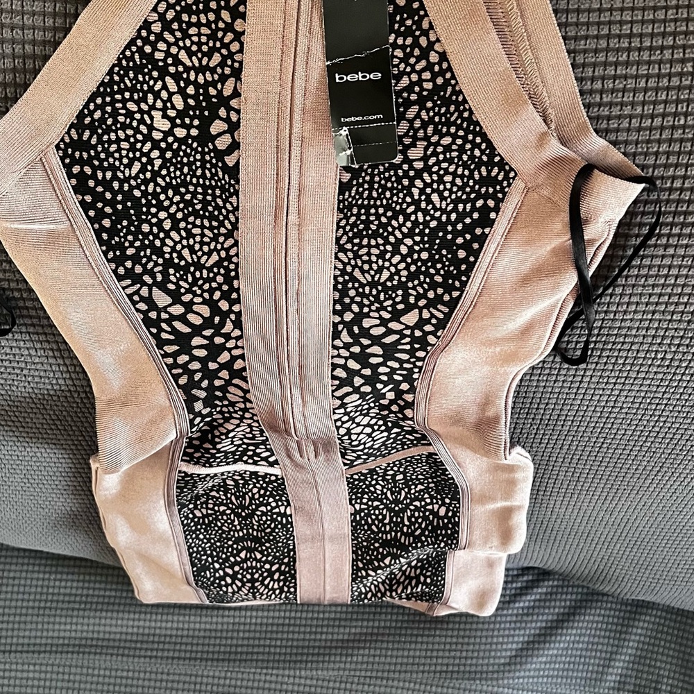 Bebe Animal Print Dress